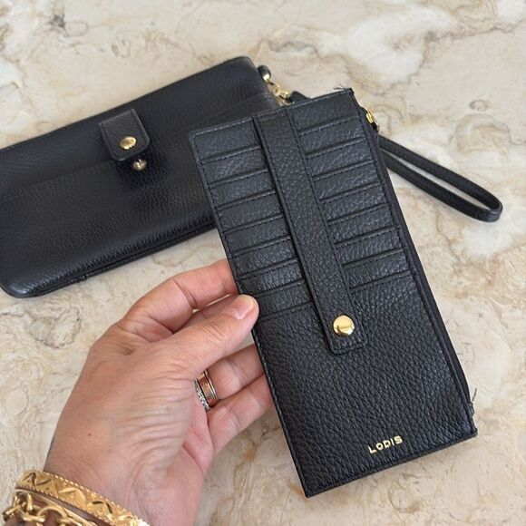 Lodis Olivia Leather Wristlet & Card Stacker Wallet - Picture 8 of 14